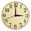 Ivory Arabic Clock