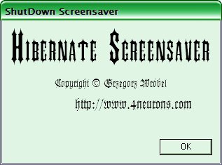 Hibernate Screensaver