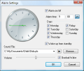 Analogue Vista Clock Alarm Settings