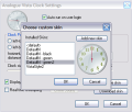 Analogue Vista Clock - Choose Skin Dialog