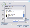 Analogue Vista Clock - Change Icon Dialog