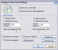 Analogue Vista Clock Settings